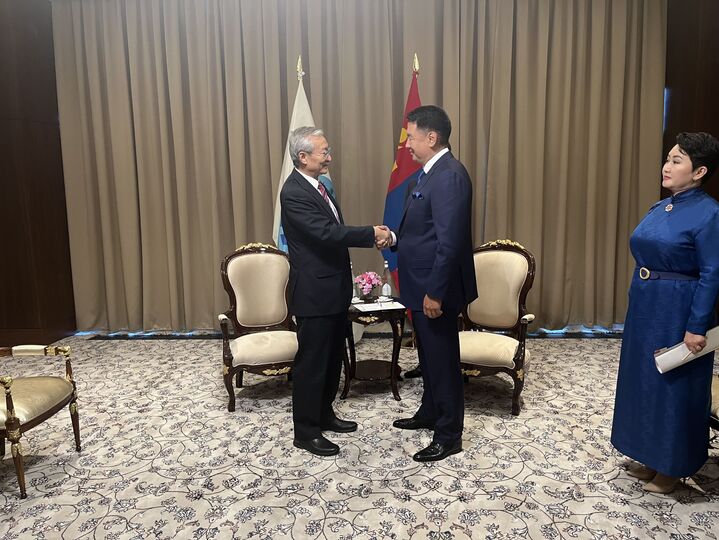 Встреча ГС с президентом Монголии