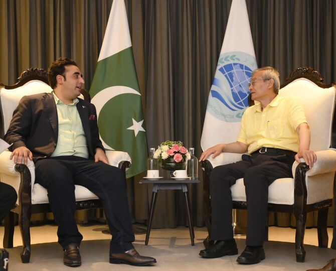 Министр Пакистана и Чжан Мин