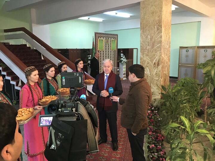 Генеральный секретарь ШОС посетил избирательные участки в Ашхабаде и Ашхабадской области