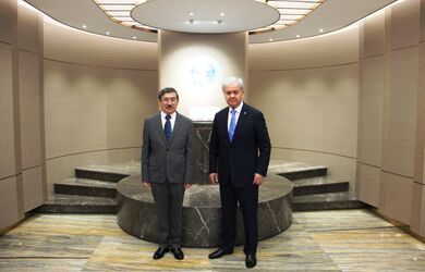 Встреча Посла Узбекистана с Генеральным секретарем ШОС