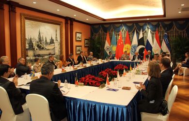 Встреча послов стран-членов ЕС в КНР с Генеральным секретарем ШОС Р.Алимовым 