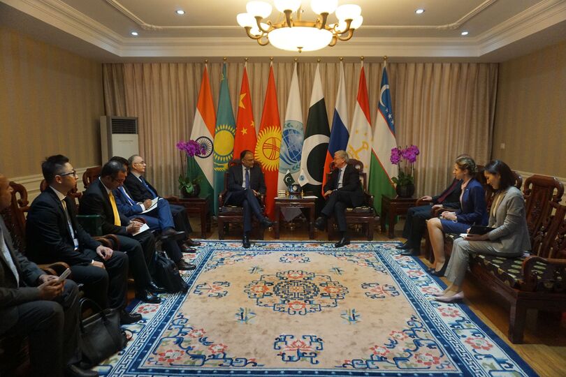 Встреча Генерального секретаря ШОС с Министром внутренних дел Исламской Республики Пакистан