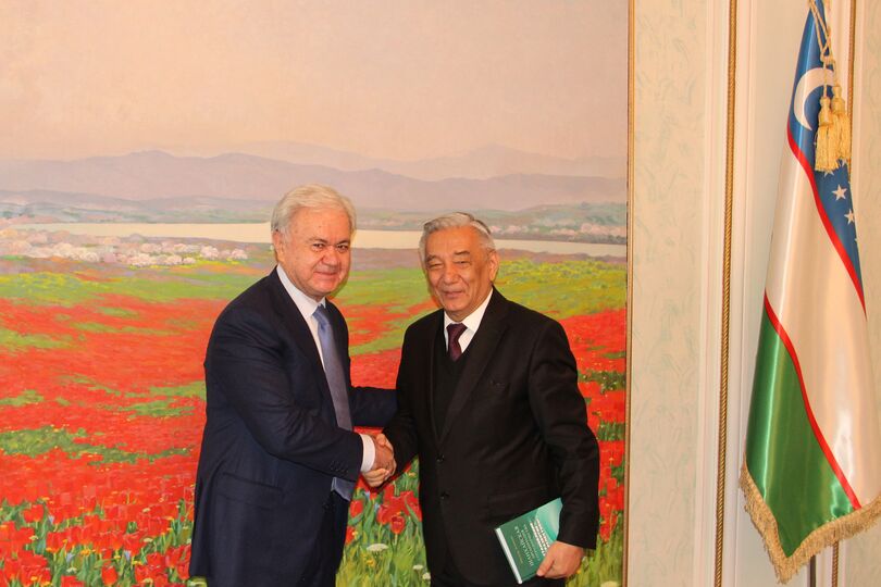 Встреча с председателем Центральной избирательной комиссии Республики Узбекистан М.Абдусаломовым.