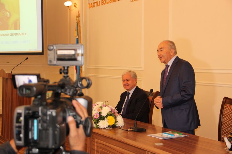 Генеральный секретарь ШОС провёл встречу в Самаркандском государственном университете