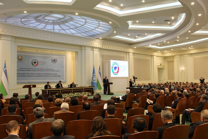 Генеральный секретарь ШОС выступил на Международной конференции в Самарканде