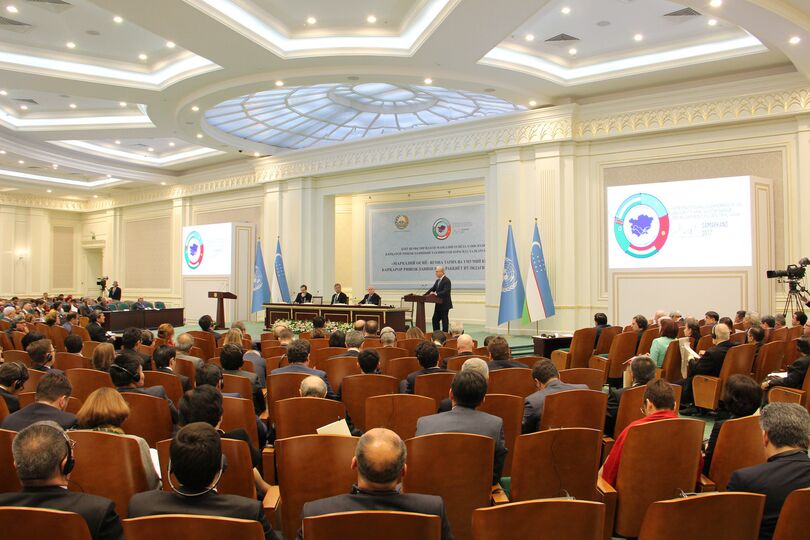 Генеральный секретарь ШОС выступил на Международной конференции в Самарканде