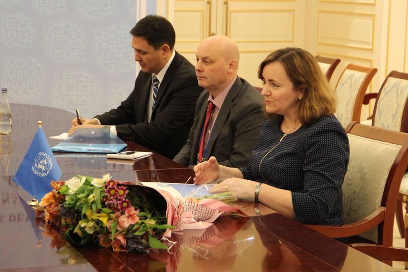 Встреча со специальным представителем Генерального секретаря ООН и главой Регионального центра по превентивной дипломатии в Центральной Азии Н.Герман