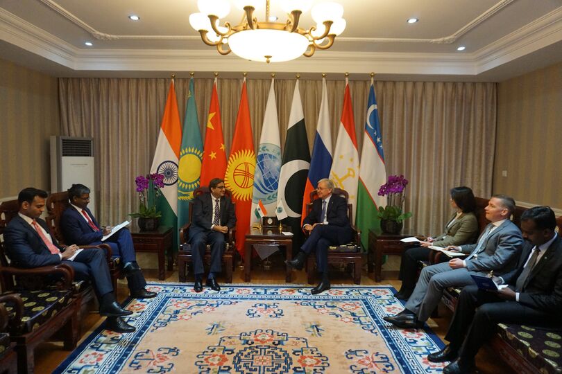 Встреча с Чрезвычайным и Полномочным Послом Республики Индии в КНР Бамбавале Гаутамом