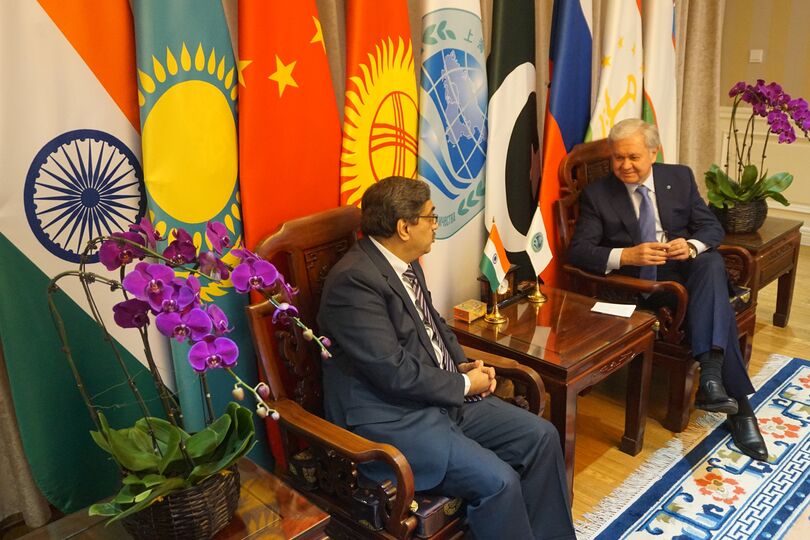 Встреча с Чрезвычайным и Полномочным Послом Республики Индии в КНР Бамбавале Гаутамом