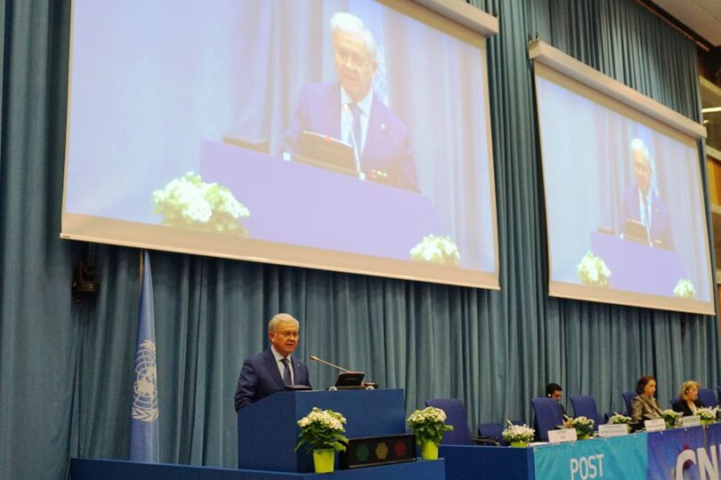 Генеральный секретарь ШОС выступил на пленарной сессии 61-й сессии Комиссии ООН по наркотическим средствам