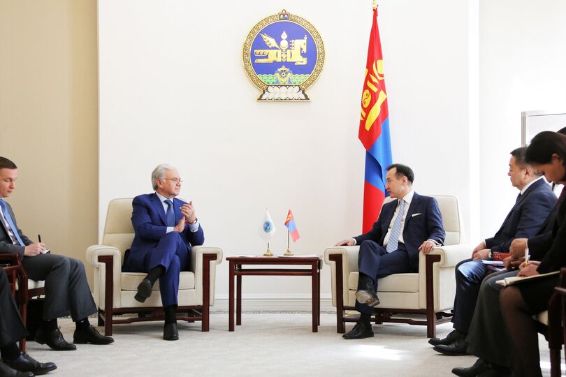 Встреча с Министром иностранных дел Монголии Д.Цогтбаатаром