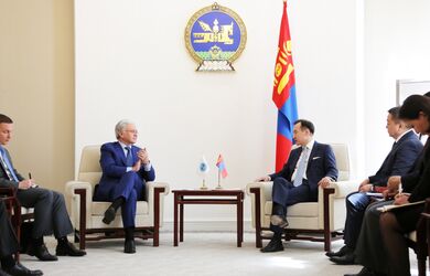 Встреча с Министром иностранных дел Монголии Д.Цогтбаатаром