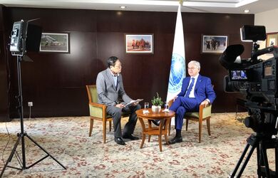 Генсекретарь ШОС дал большое интервью государственному телеканалу Монголии