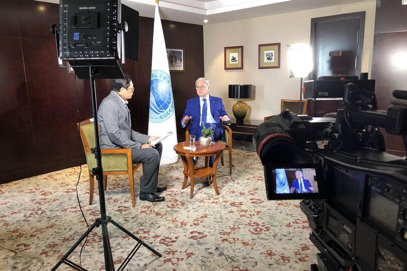 Генсекретарь ШОС дал большое интервью государственному телеканалу Монголии