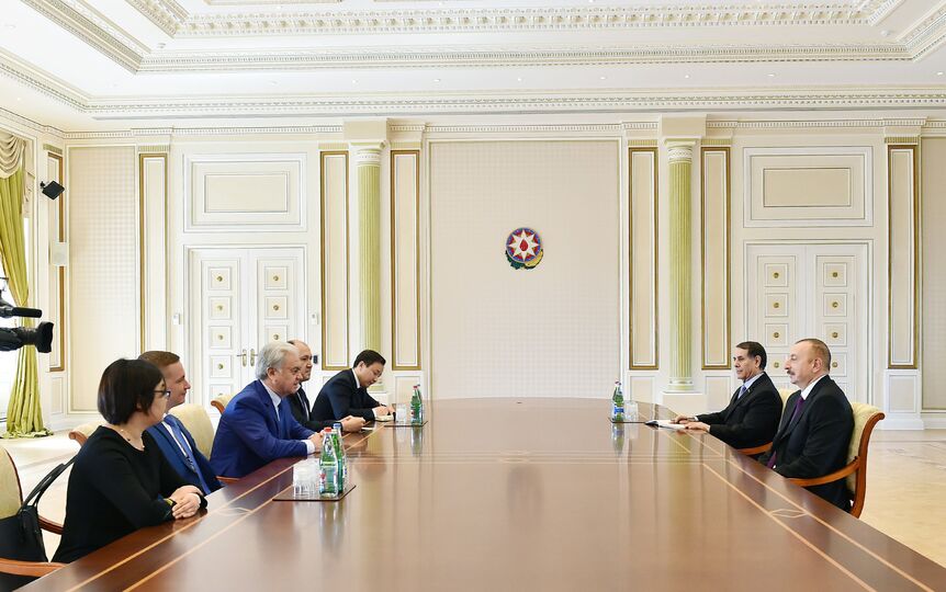 Генеральный секретарь ШОС встретился с Президентом Азербайджана (фото с сайта Президента Азербайджана)