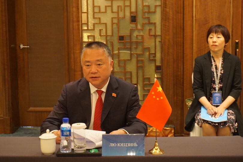 Встреча Генерального секретаря ШОС Р.Алимова с заместителем министра общественной безопасности КНР Лю Юэцзинем