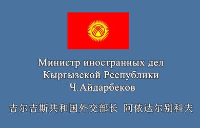 Министр иностранных дел Кыргызской Республики направил послание в адрес Ассамблеи представителей молодёжи стран ШОС 
