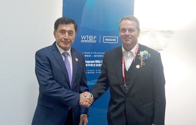 Генеральный секретарь ШОС Владимир Норов встретился с мэром Хельсинки Яном Вапаавуори