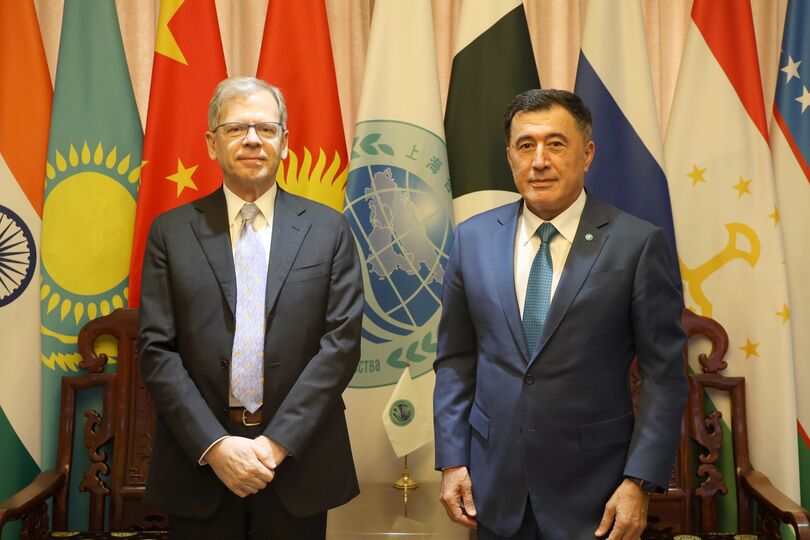 Встреча Генерального секретаря ШОС  с Послом Швейцарской Конфедерации в КНР