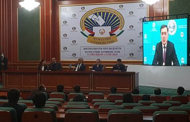 Брифинг по итогам наблюдения Миссии ШОС за выборами Президента Республики Таджикистан
