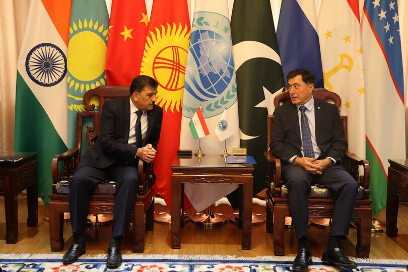 Встреча Генерального секретаря ШОС с  Чрезвычайным и Полномочным Послом Республики Таджикистан в Китайской Народной Республике
