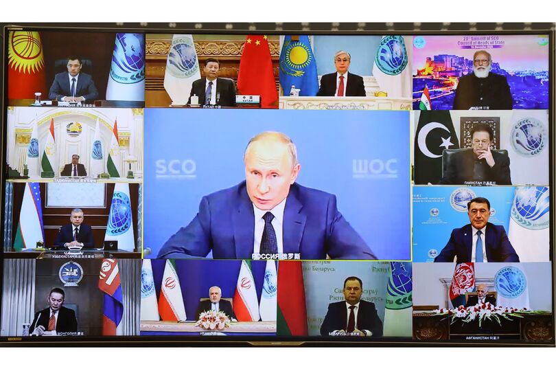 Заседание Совета Глав государств-членов ШОС 2020; Фото: Мирсаидов М.