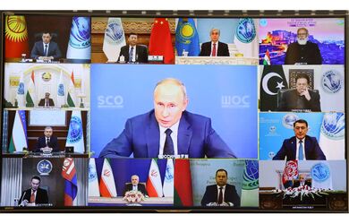 Заседание Совета Глав государств-членов ШОС 2020; Фото: Мирсаидов М.