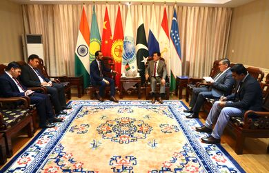 Генеральный секретарь ШОС встретился  с Чрезвычайным и Полномочным Послом Афганистана