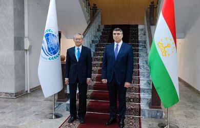 Встреча Генерального секретаря ШОС с Директором Агентства по контролю за наркотиками при Президенте Республики Таджикистан