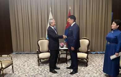 Встреча ГС с президентом Монголии