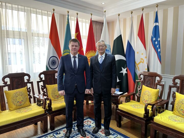 Встреча Генерального секретаря ШОС с Послом Республики Беларусь