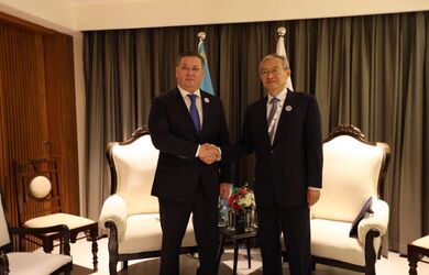 Министр Казахстана и Чжан Мин