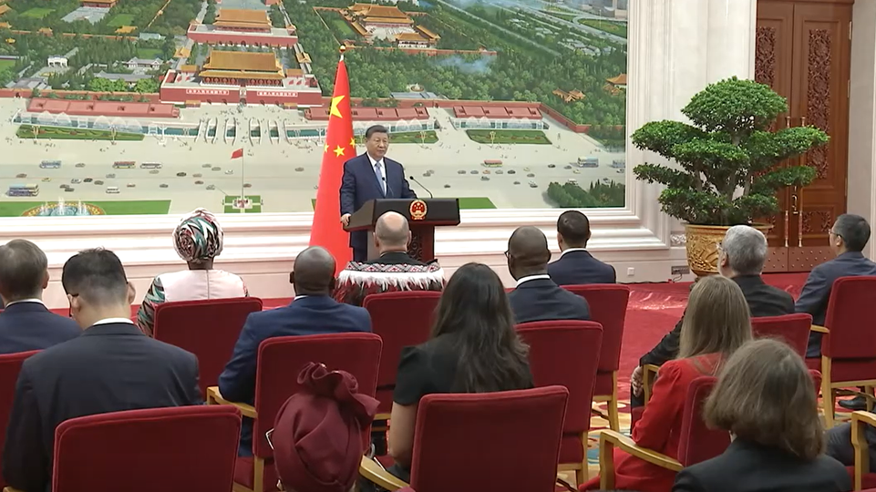 The SCO Secretary General Meets with Chinese President Xi Jinping during Ceremony of Presenting Credentials to Ambassadors of Foreign Countries to China