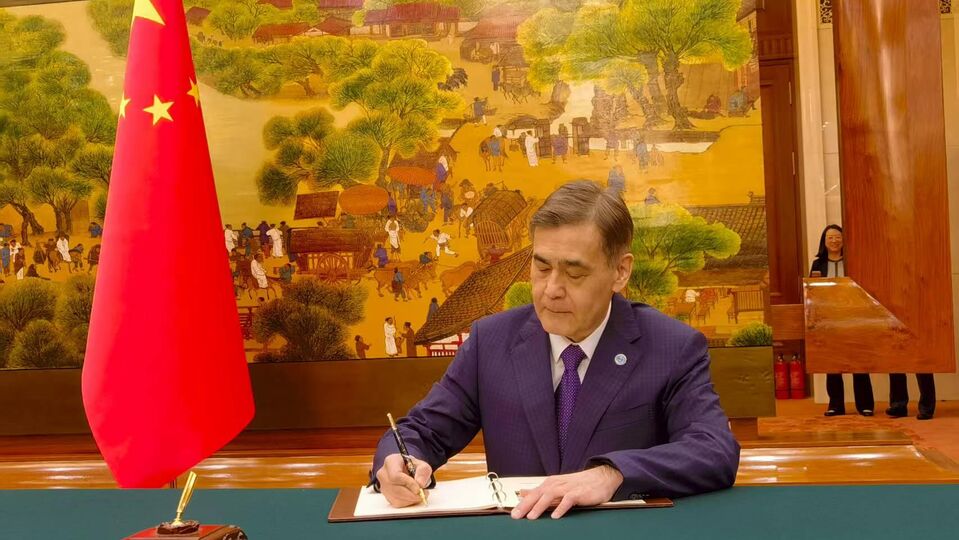 The SCO Secretary General Meets with Chinese President Xi Jinping during Ceremony of Presenting Credentials to Ambassadors of Foreign Countries to China