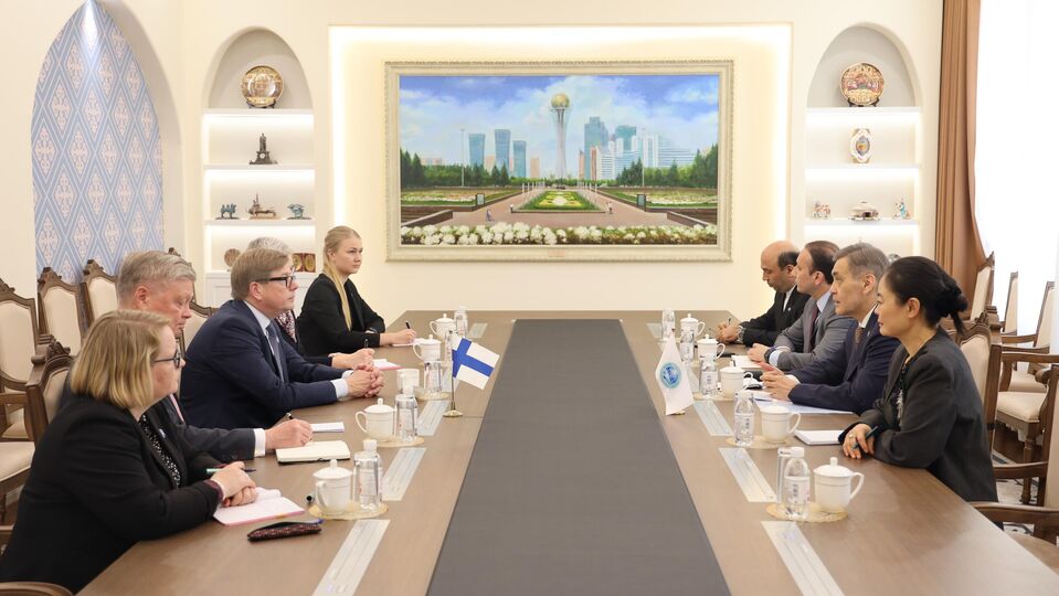 SCO Secretary General Meets with State Secretary of Finland’s Ministry of Foreign Affairs