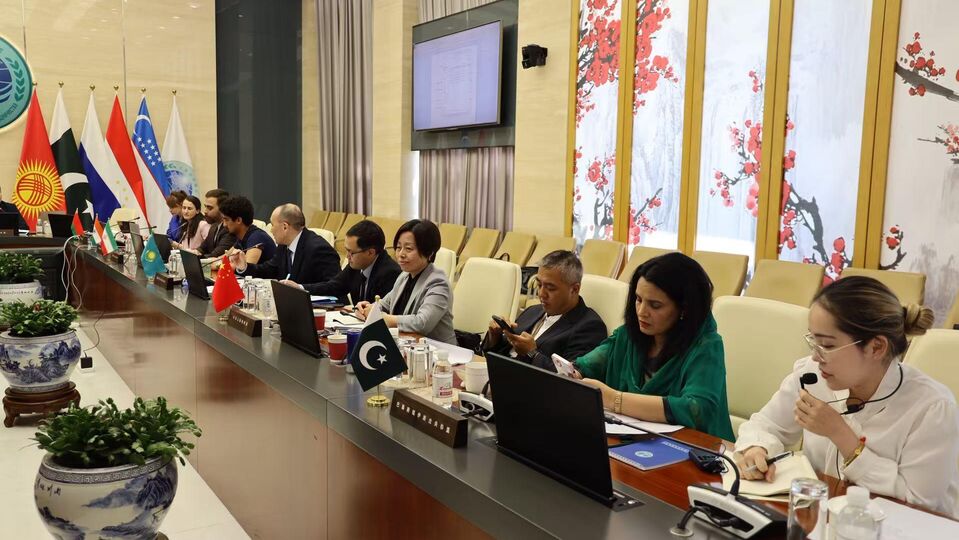 Permanent Representatives of the SCO Member States hold a meeting at the SCO Secretariat