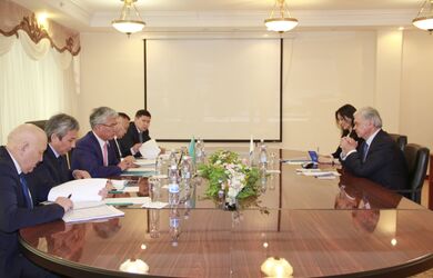 Встреча Генерального секретаря ШОС с Министром культуры и спорта Республики Казахстан