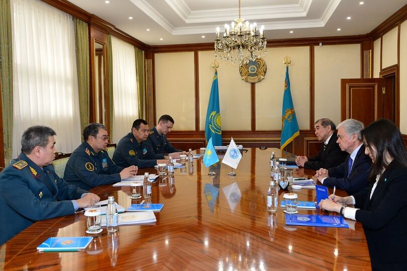Встреча Генерального секретаря ШОС с Министром обороны Республики Казахстан