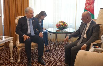 Встреча Генерального секретаря ШОС с президентом Исламской Республики Афганистан