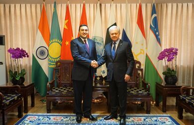 Встреча Генерального секретаря ШОС с Чрезвычайным и Полномочным Послом Азербайджанской Республики в Китайской Народной Республике