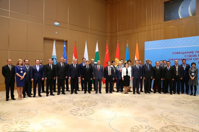 The meeting of Supreme Court Chief Justices from the SCO member states Совещание председателей Верховных судов государств-членов ШОС