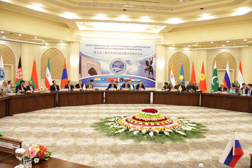 The conference of justice ministers of the Shanghai Cooperation Organisation Совещание министров юстиции государств-членов ШОС