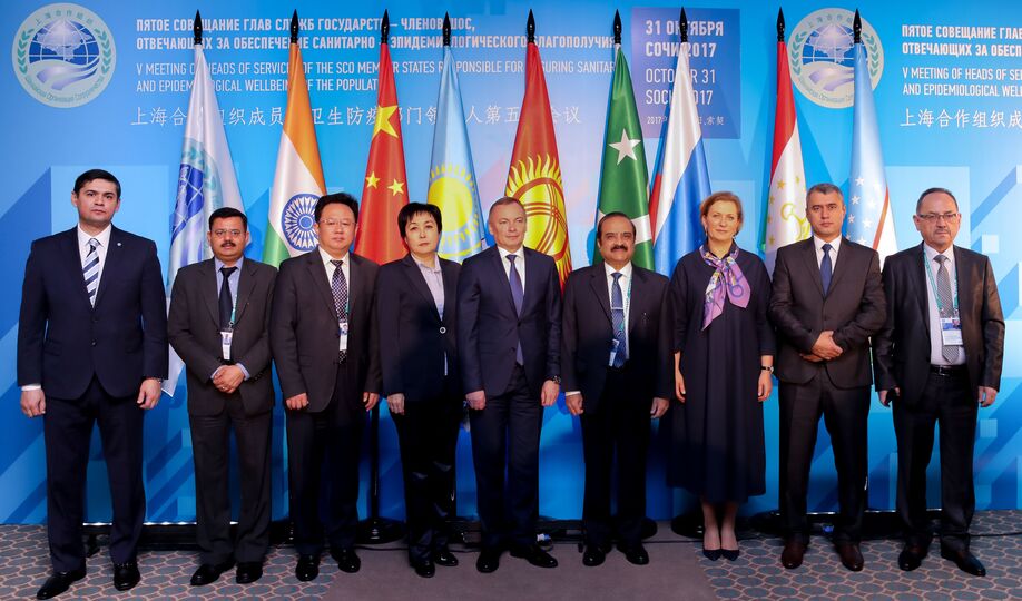 Meeting of the Heads of SCO Member States Services in Charge of Ensuring Sanitary and Epidemiological Wellbeing Cовещание глав служб государств-членов ШОС, отвечающих за обеспечение санитарно-эпидемиологического благополучия