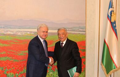 Встреча с председателем Центральной избирательной комиссии Республики Узбекистан М.Абдусаломовым.