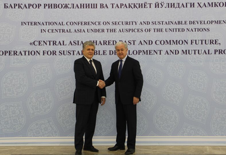 The meeting with UN Assistant Secretary-General for Political Affairs Miroslav Jenca Встреча с помощником Генерального секретаря ООН по политическим вопросам М.Енча