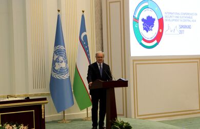 Генеральный секретарь ШОС выступил на Международной конференции в Самарканде