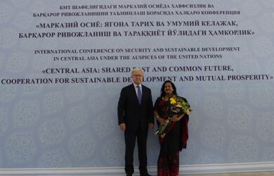 Встреча с региональным представителем УНП ООН в Узбекистане Ашитой Миттал