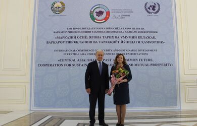 Встреча со специальным представителем Генерального секретаря ООН и главой Регионального центра по превентивной дипломатии в Центральной Азии Н.Герман