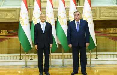 Встреча Генерального секретаря ШОС с Президентом Республики Таджикистан 