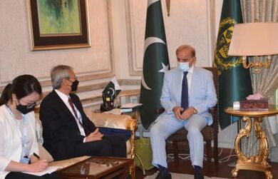Встреча Генсека с премьер-министром Пакистана 